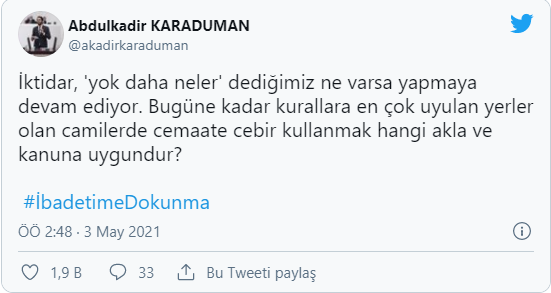 Camide orantısız müdahale