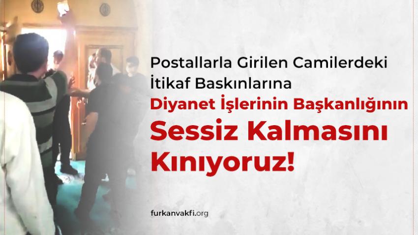 Camide itikafa girmek isteyen Furkan vakfı üyeleri